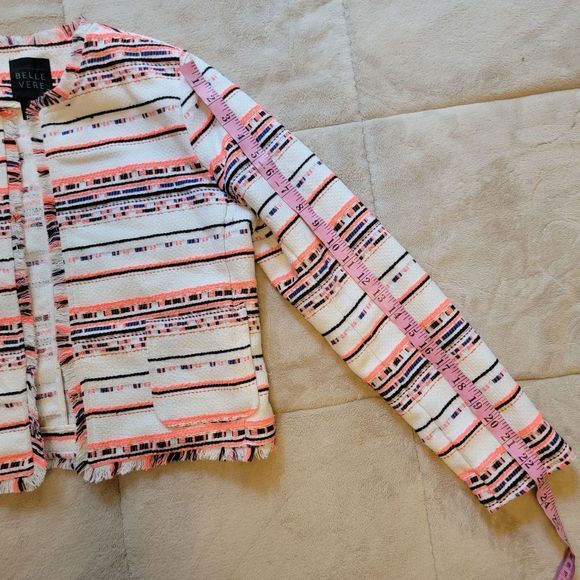 Anthropolgie Belle Vere Southwestern Fringe Tweed Jacket - Picture 8 of 12